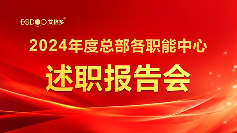 凝智聚能，共啟新程——艾格多集團(tuán)召開2024年度總部各職能中心述職報(bào)告會